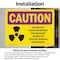 Signmission Radiation & Laser Sign, 5 in H x 7 in W, Vinyl Decal, Rectangle OS-2PACK-CR-D-57-L-10151 - alternate 3